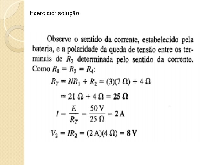 Exercício: solução 