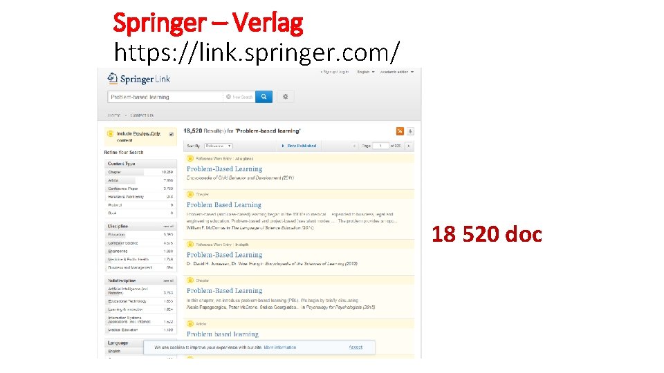 Springer – Verlag https: //link. springer. com/ 18 520 doc Springer – Verlag https: //link. springer. com/ 18 520 doc