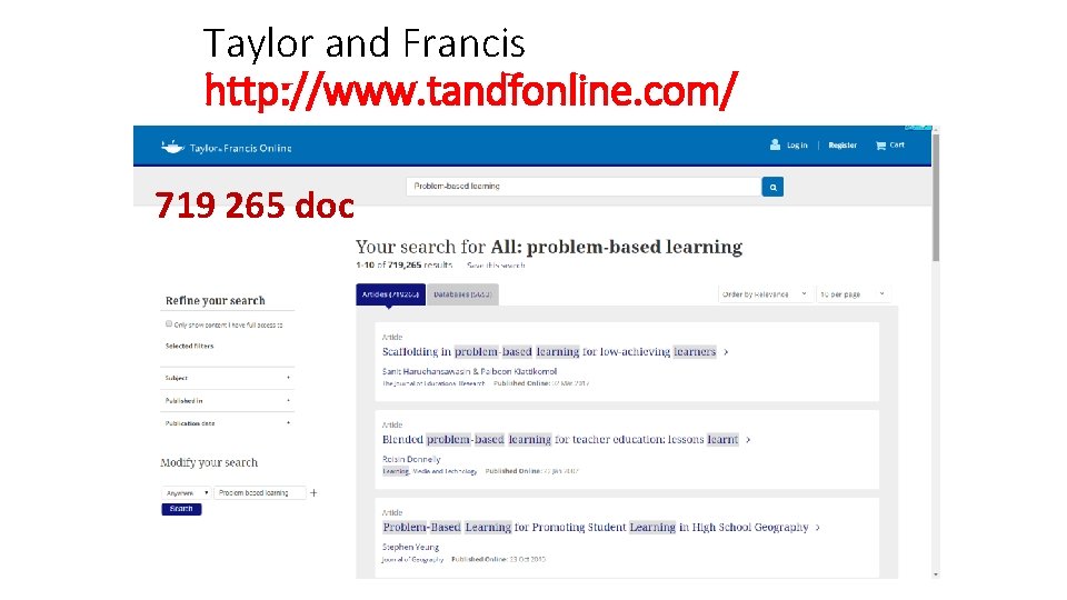 Taylor and Francis http: //www. tandfonline. com/ 719 265 doc Taylor and Francis http: //www. tandfonline. com/ 719 265 doc