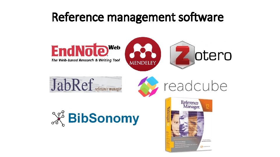 Reference management software Reference management software