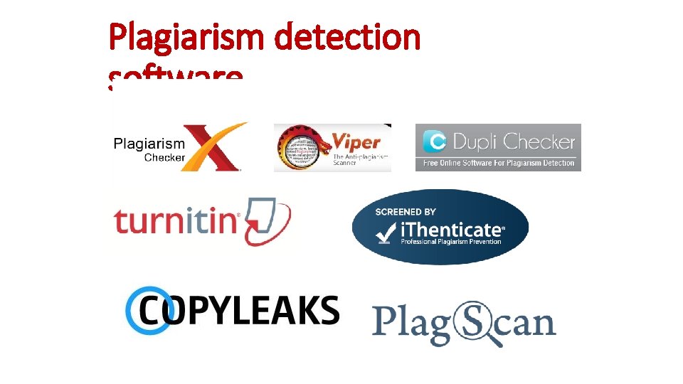 Plagiarism detection software Plagiarism detection software