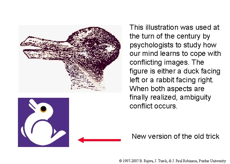 This illustration was used at the turn of the century by psychologists to study