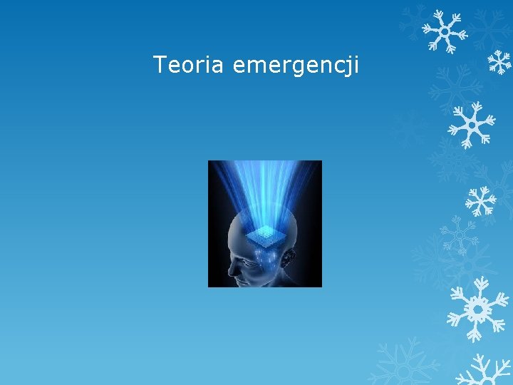 Teoria emergencji 