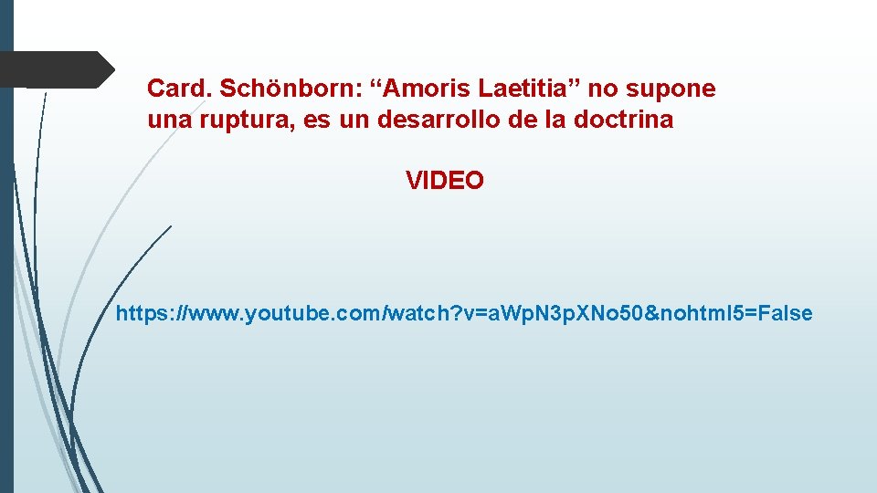 Card. Schönborn: “Amoris Laetitia” no supone una ruptura, es un desarrollo de la doctrina