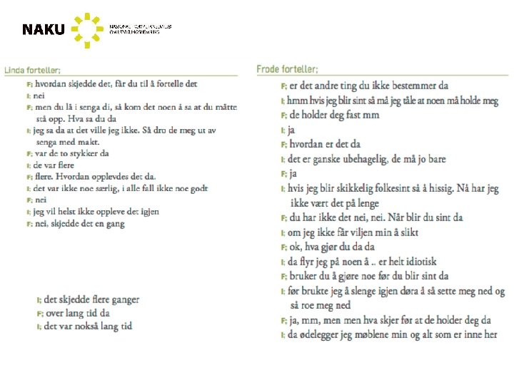 Hva sier de? 
