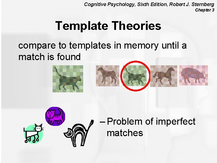 Cognitive Psychology, Sixth Edition, Robert J. Sternberg Chapter 3 Template Theories compare to templates