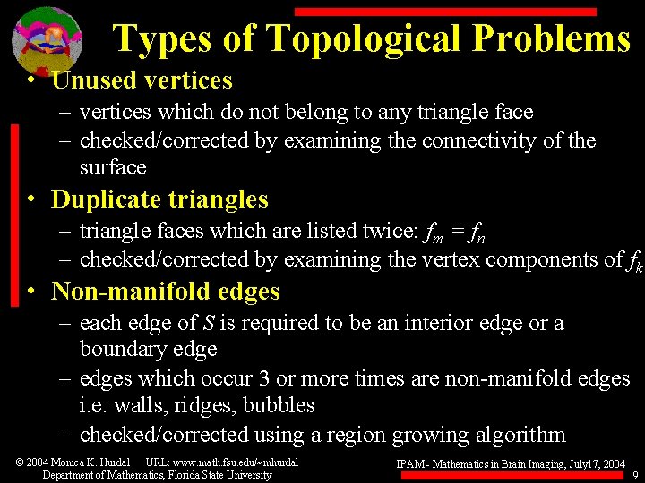Types of Topological Problems • Unused vertices – vertices which do not belong to