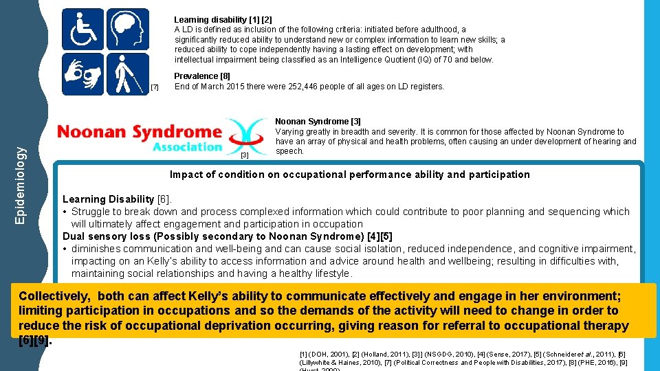 Learning disability [1] [2] A LD is defined as inclusion of the following criteria:
