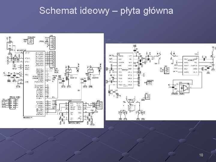 Schemat ideowy – płyta główna 10 