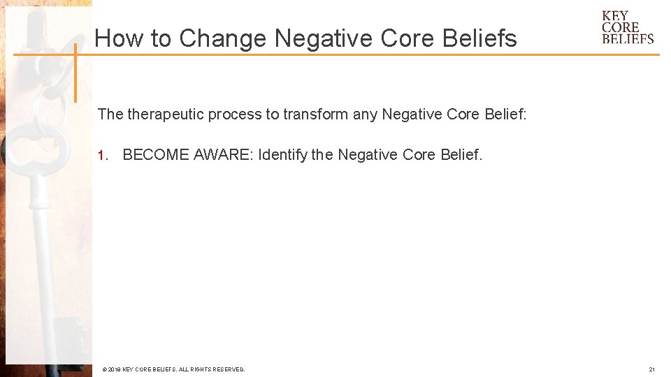 How to Change Negative Core Beliefs The therapeutic process to transform any Negative Core