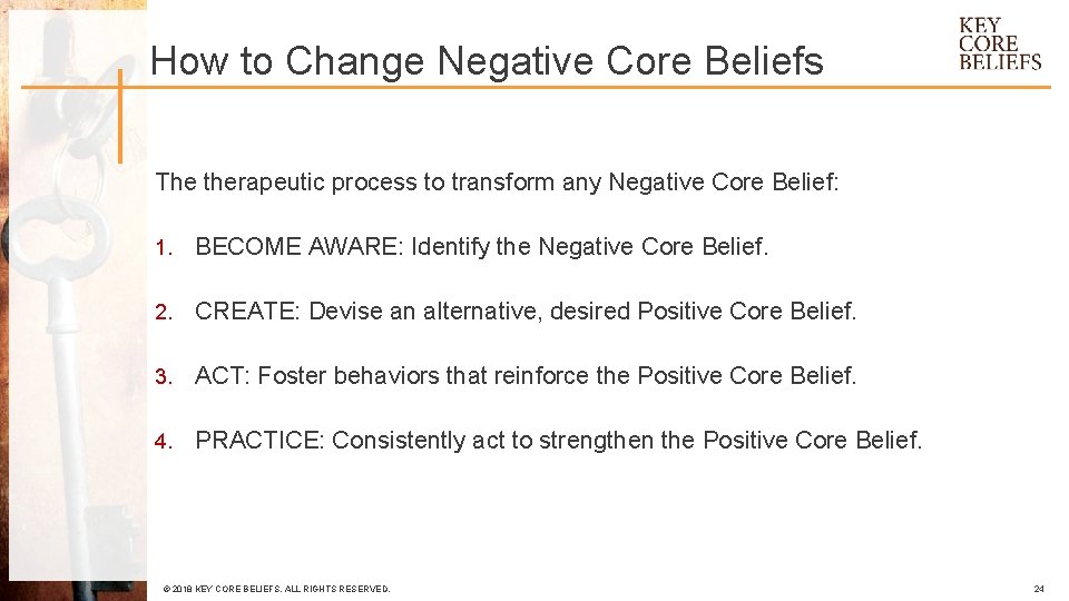 How to Change Negative Core Beliefs The therapeutic process to transform any Negative Core