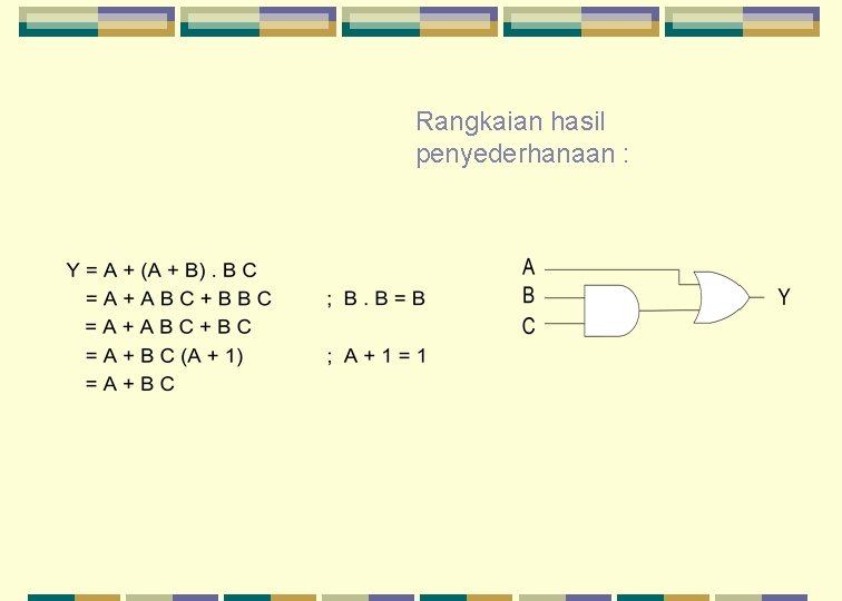 Rangkaian hasil penyederhanaan : 