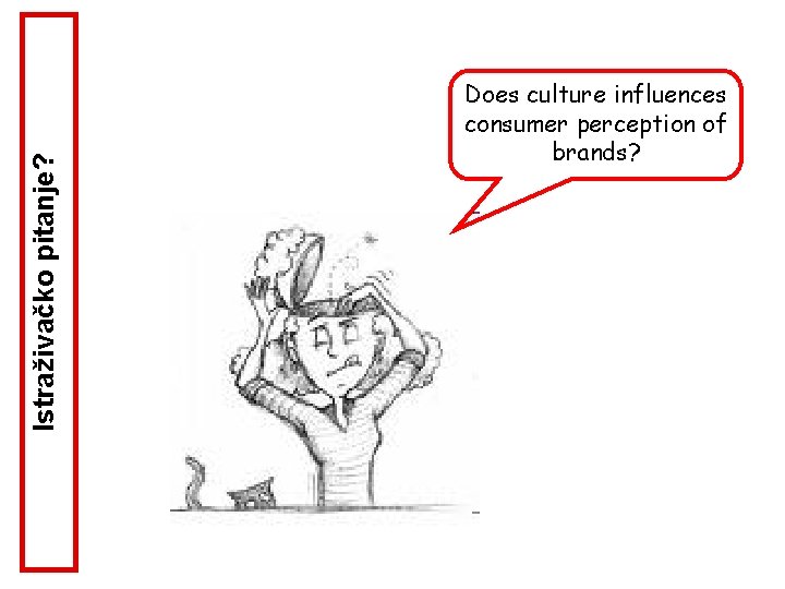Istraživačko pitanje? Does culture influences consumer perception of brands? 