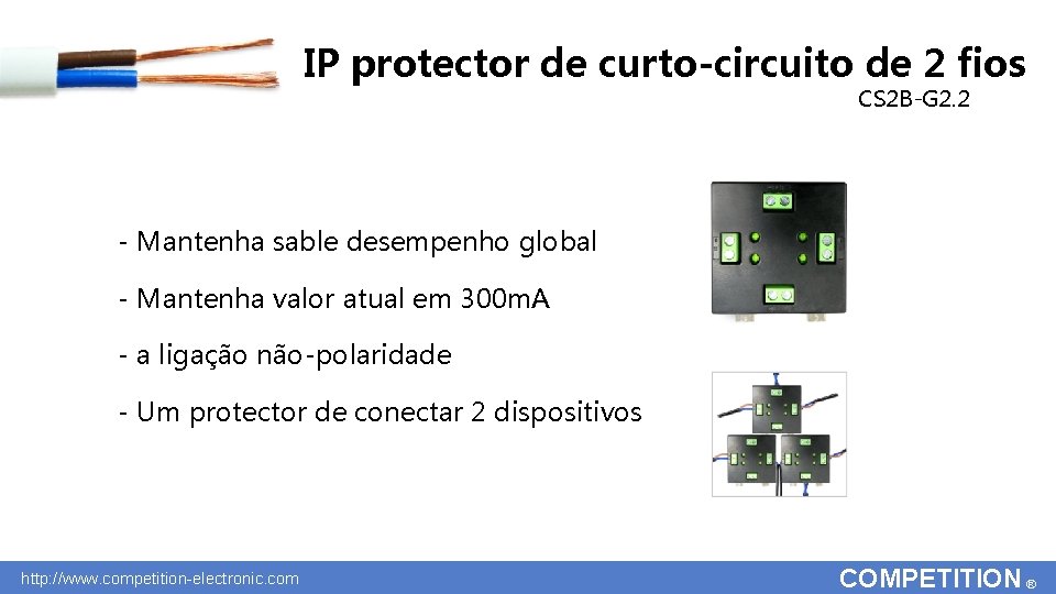 IP protector de curto-circuito de 2 fios CS 2 B-G 2. 2 - Mantenha