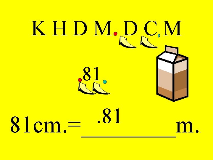 K H D M. D C M 81 81 cm. =____m. . 