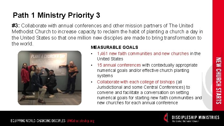 Path 1 Ministry Priority 3 #3: Collaborate with annual conferences and other mission partners