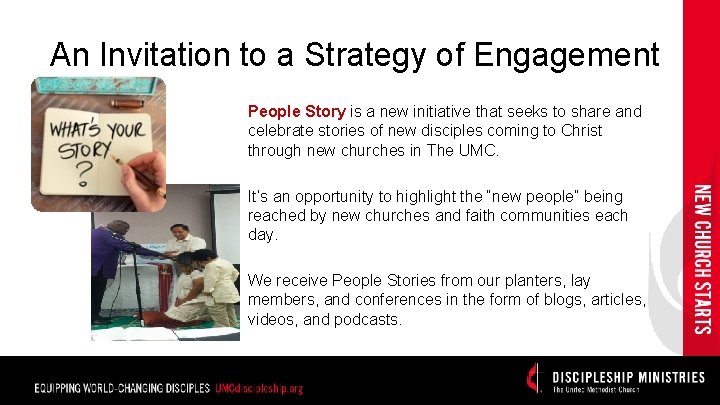 An Invitation to a Strategy of Engagement People Story is a new initiative that