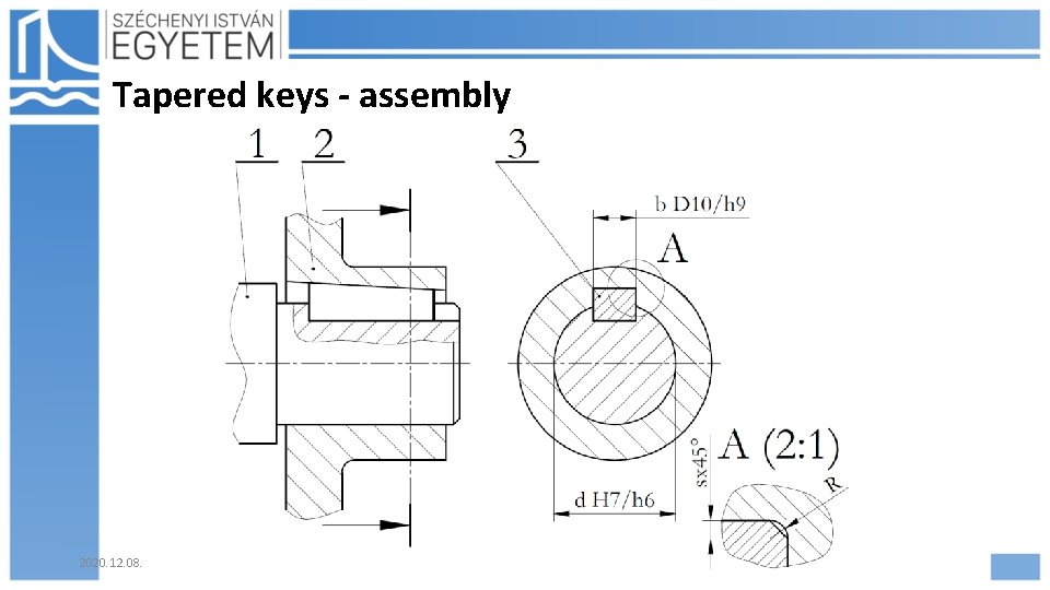 Tapered keys - assembly 2020. 12. 08. Hajdu Flóra 