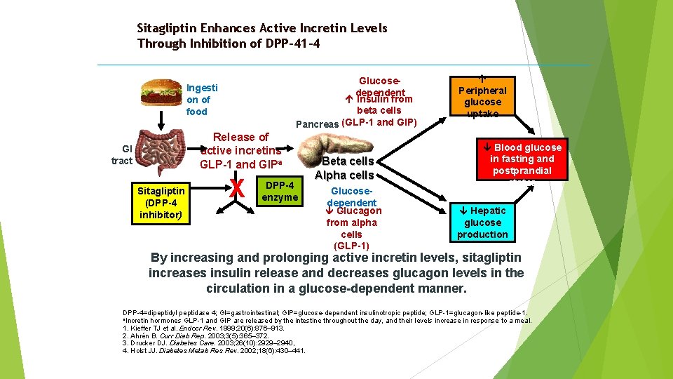 Sitagliptin Enhances Active Incretin Levels Through Inhibition of DPP-41– 4 Glucosedependent Insulin from beta