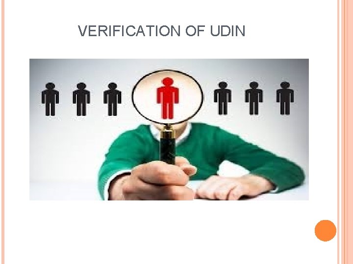 VERIFICATION OF UDIN 