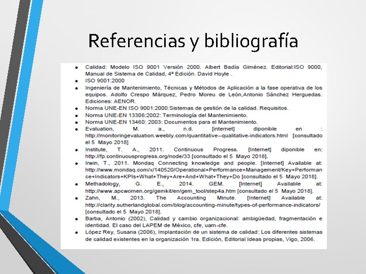 Referencias y bibliografía 