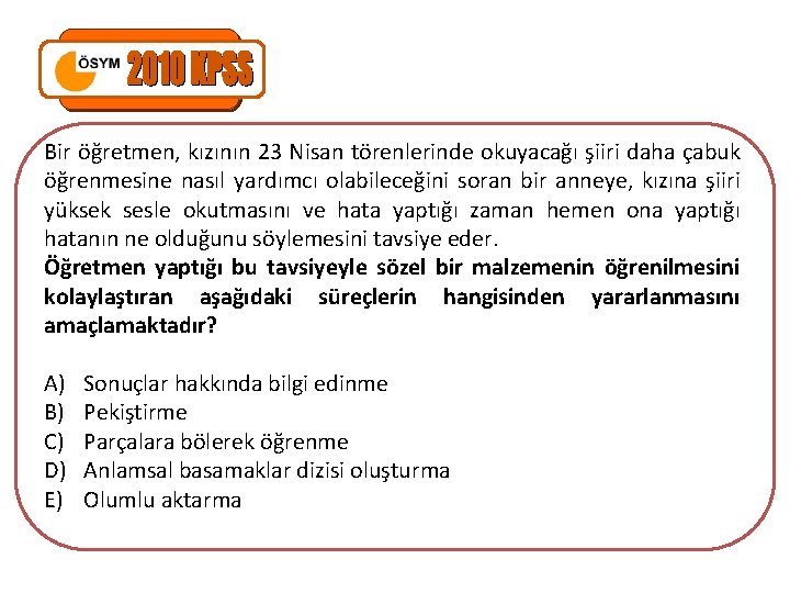 Bir öğretmen, kızının 23 Nisan törenlerinde okuyacağı şiiri daha çabuk öğrenmesine nasıl yardımcı olabileceğini