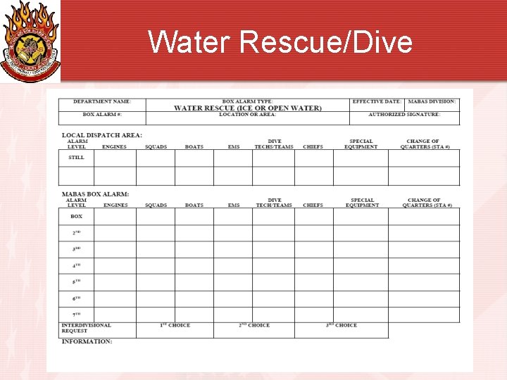 Water Rescue/Dive 