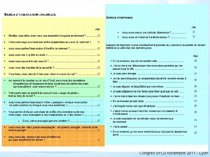 Congrès SFLS novembre 2011 - Lyon 
