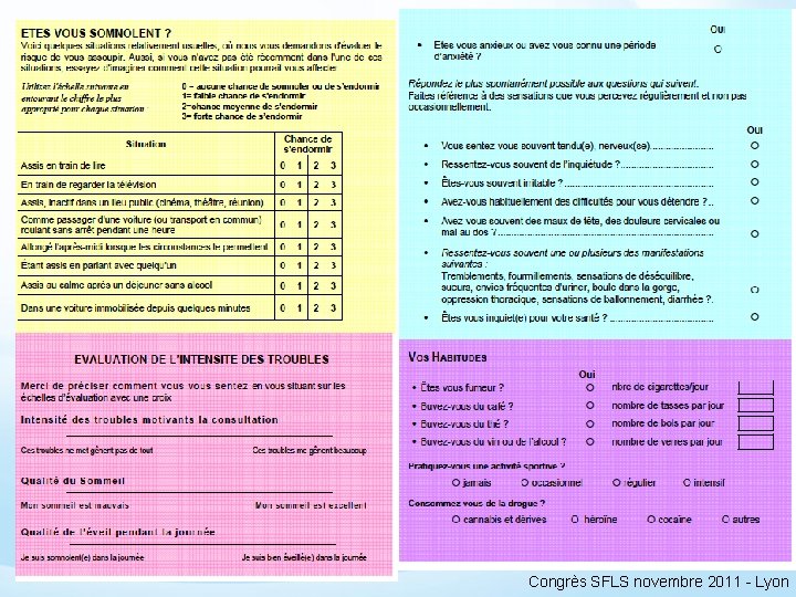 Congrès SFLS novembre 2011 - Lyon 