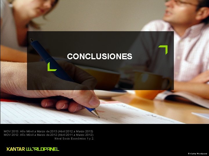 CONCLUSIONES MOV 2013: Año Móvil a Marzo de 2013 (Abril 2012 a Marzo 2013)