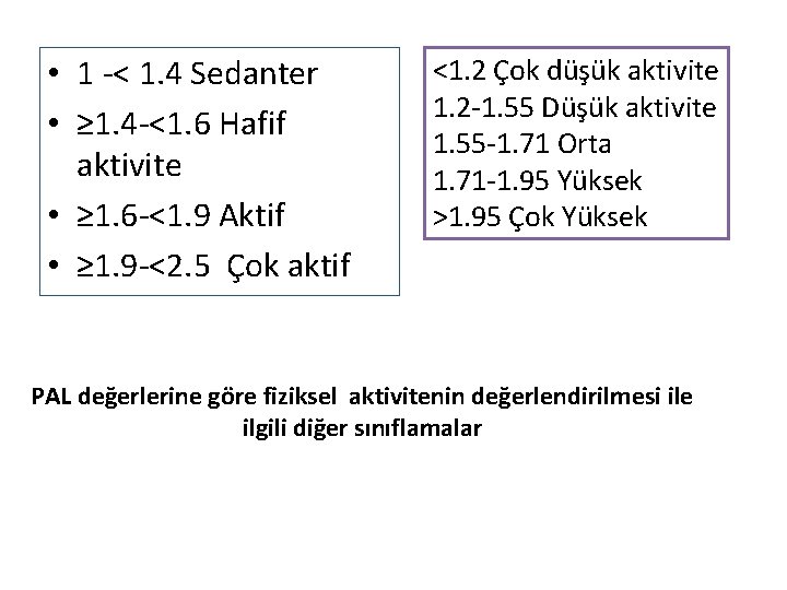  • 1 -< 1. 4 Sedanter • ≥ 1. 4 -<1. 6 Hafif