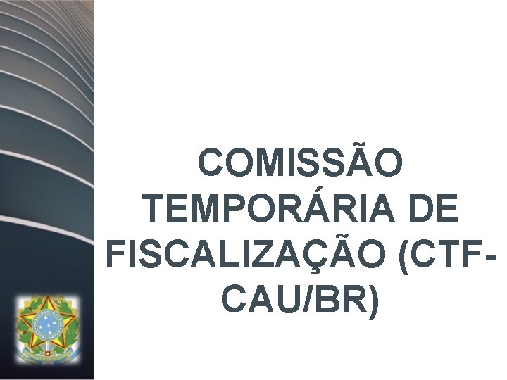 COMISSÃO TEMPORÁRIA DE FISCALIZAÇÃO (CTFCAU/BR) 