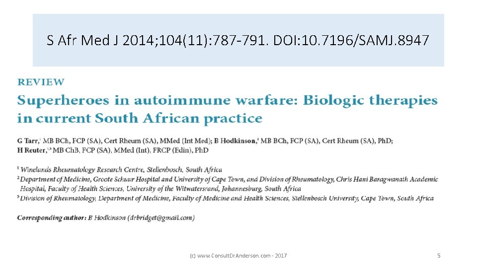 S Afr Med J 2014; 104(11): 787 -791. DOI: 10. 7196/SAMJ. 8947 (c) www.