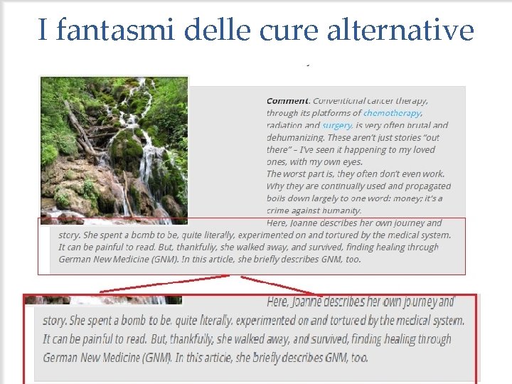 I fantasmi delle cure alternative 