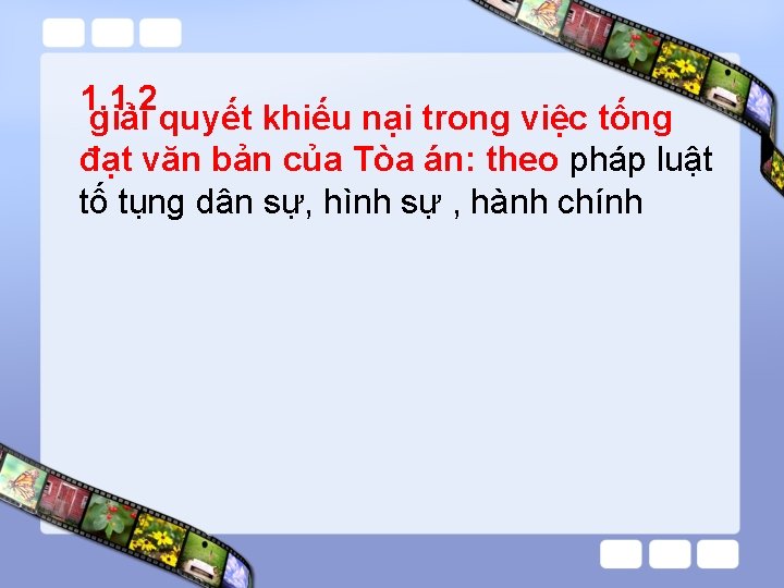 1. 1. 2 giải quyết khiếu nại trong việc tống đạt văn bản của