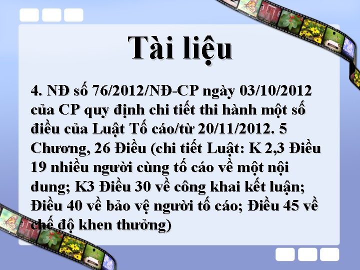 Tài liệu 4. NĐ số 76/2012/NĐ-CP ngày 03/10/2012 của CP quy định chi tiết