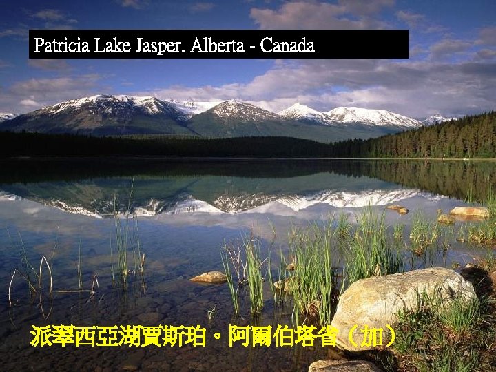 Patricia Lake Jasper. Alberta - Canada 派翠西亞湖賈斯珀。阿爾伯塔省（加） 