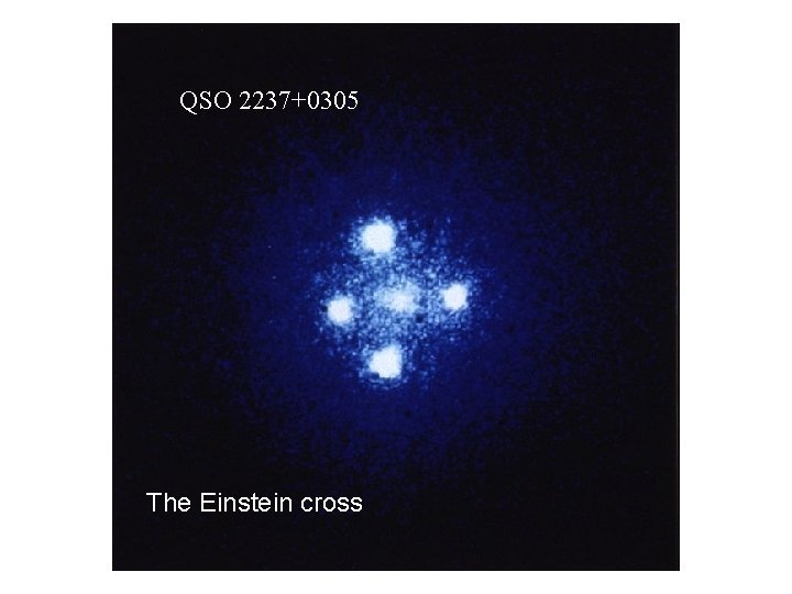 QSO 2237+0305 The Einstein cross 