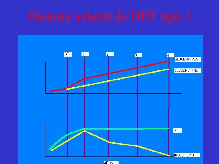Historia natural de DBT tipo 2 