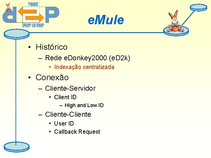 e. Mule • Histórico – Rede e. Donkey 2000 (e. D 2 k) •