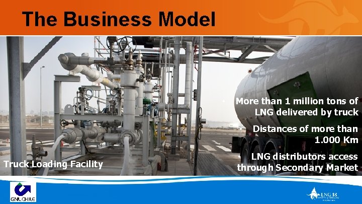 The Business Model • More than 1 million tons of LNG delivered by truck