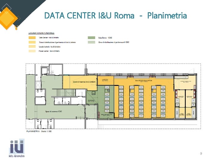 DATA CENTER I&U Roma - Planimetria 9 