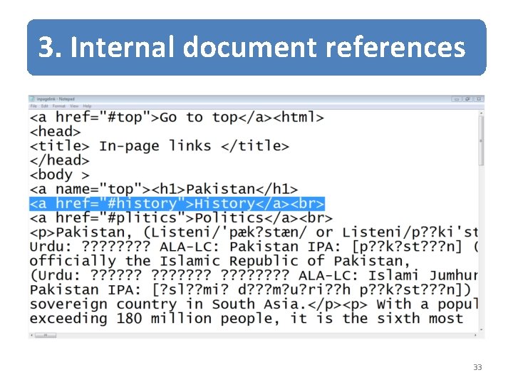 3. Internal document references 33 