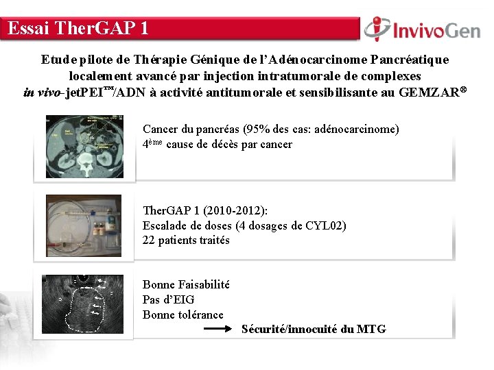 INNOVATION WITHIN Essai Ther. GAP 1 About Us • Innate Immunity • Cell Culture