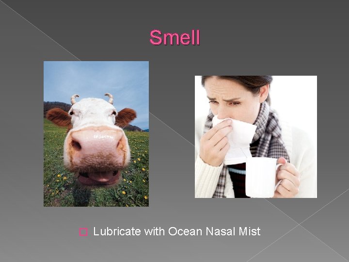 Smell � Lubricate with Ocean Nasal Mist 