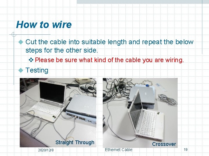 How to wire u Cut the cable into suitable length and repeat the below