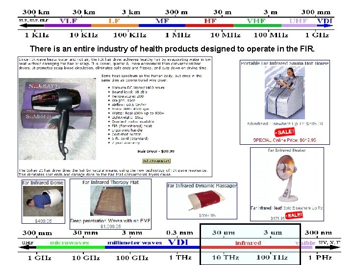 There is an entire industry of health products designed to operate in the FIR.