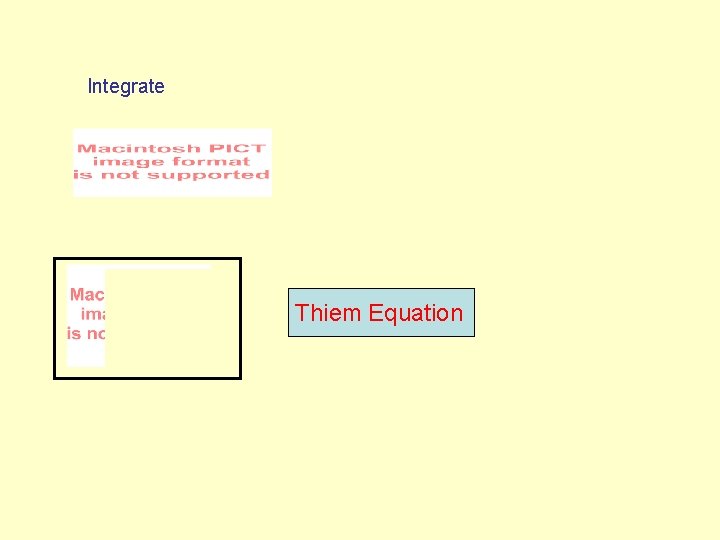 Integrate Thiem Equation 