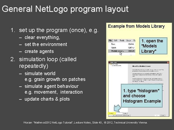 General Net. Logo program layout 1. set up the program (once), e. g. –