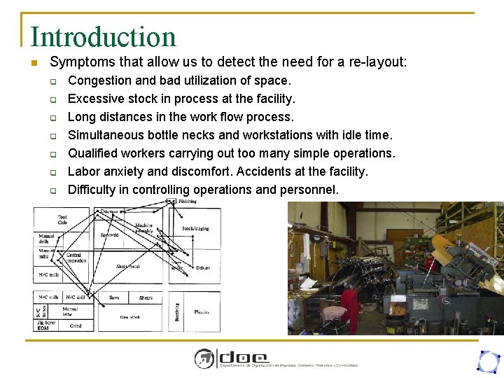 Introduction n Symptoms that allow us to detect the need for a re-layout: q